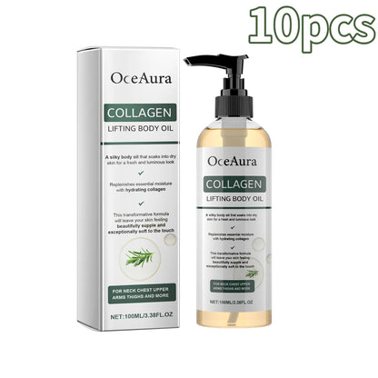 Collagen Firming Body Oil Deep Hydration Moisturizing Firming Arm Belly ＆ Excess Fat Whole Body Skin Massage Essential Oil 100ml