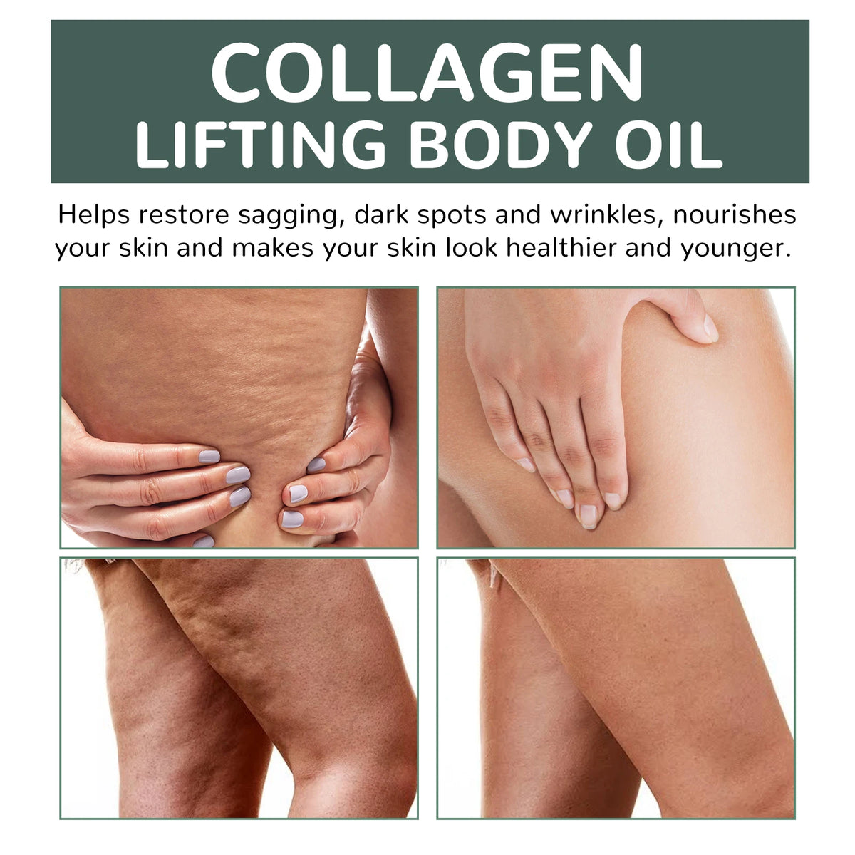 Collagen Firming Body Oil Deep Hydration Moisturizing Firming Arm Belly ＆ Excess Fat Whole Body Skin Massage Essential Oil 100ml