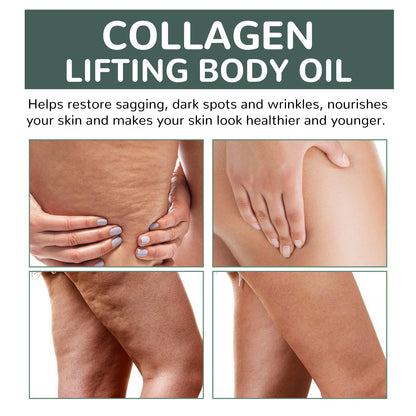 Collagen Firming Body Oil Deep Hydration Moisturizing Firming Arm Belly ＆ Excess Fat Whole Body Skin Massage Essential Oil 100ml