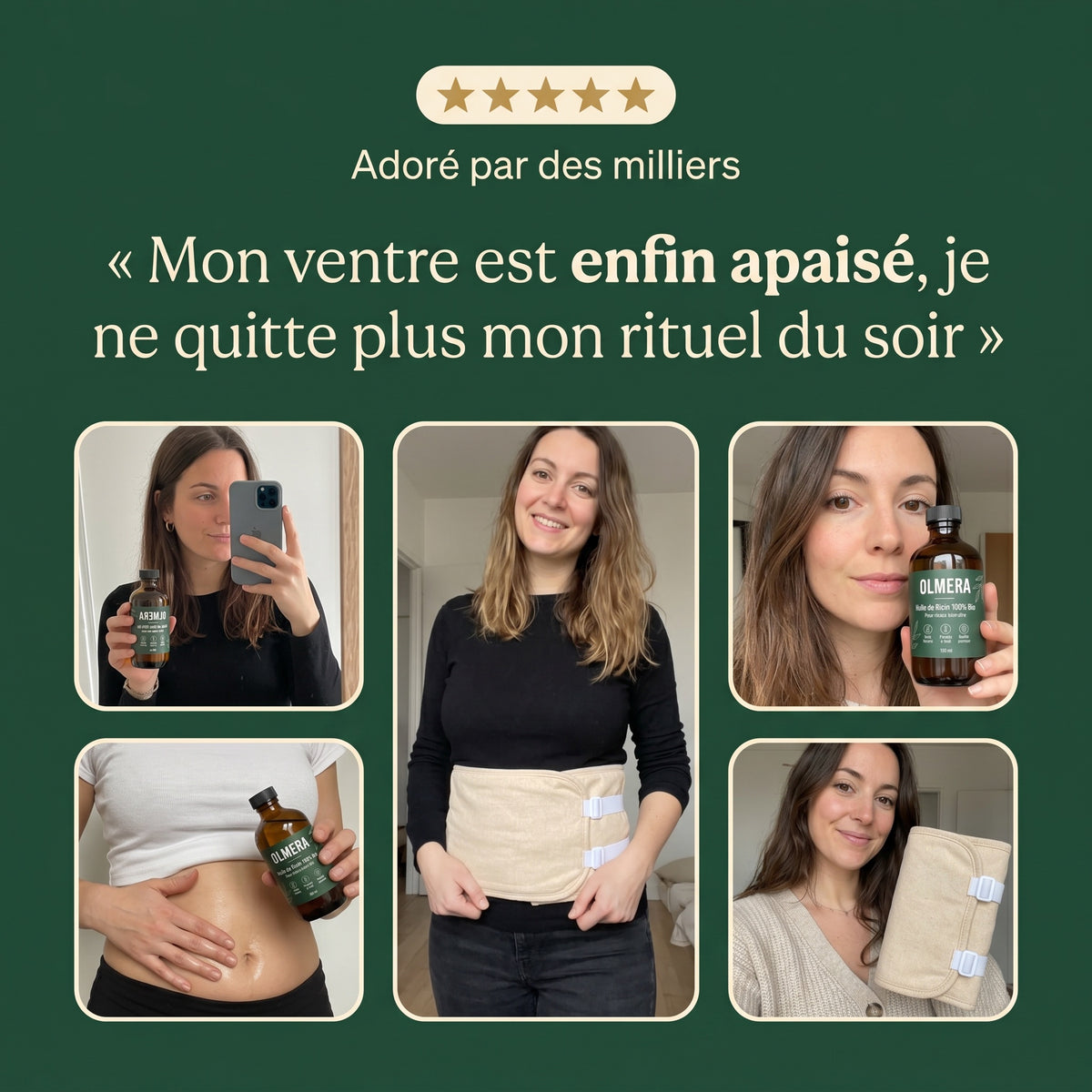 Kit Detox Huile De Ricin Olmera