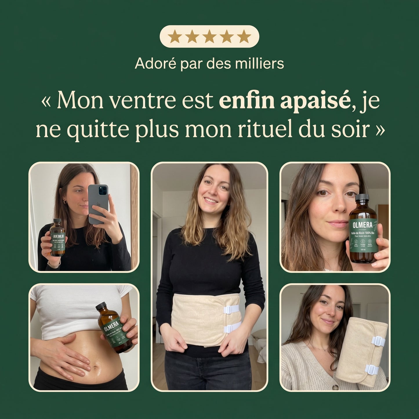 Kit Detox Huile De Ricin Olmera