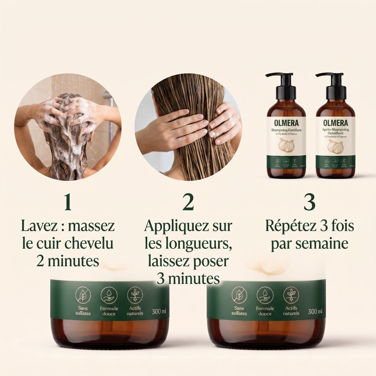 Duo Douche à l'Hydrolat d'Oignon