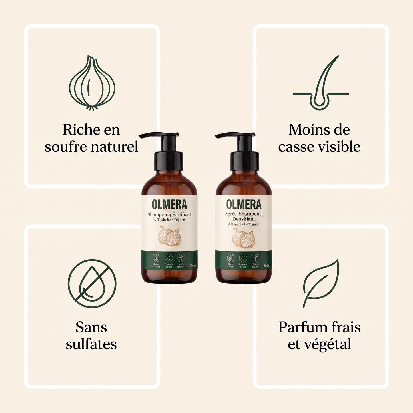 Duo Douche à l'Hydrolat d'Oignon