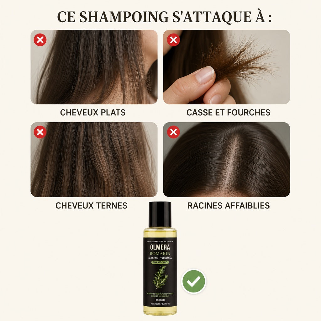 Shampoing au Romarin Et Hydrolat De Keratine
