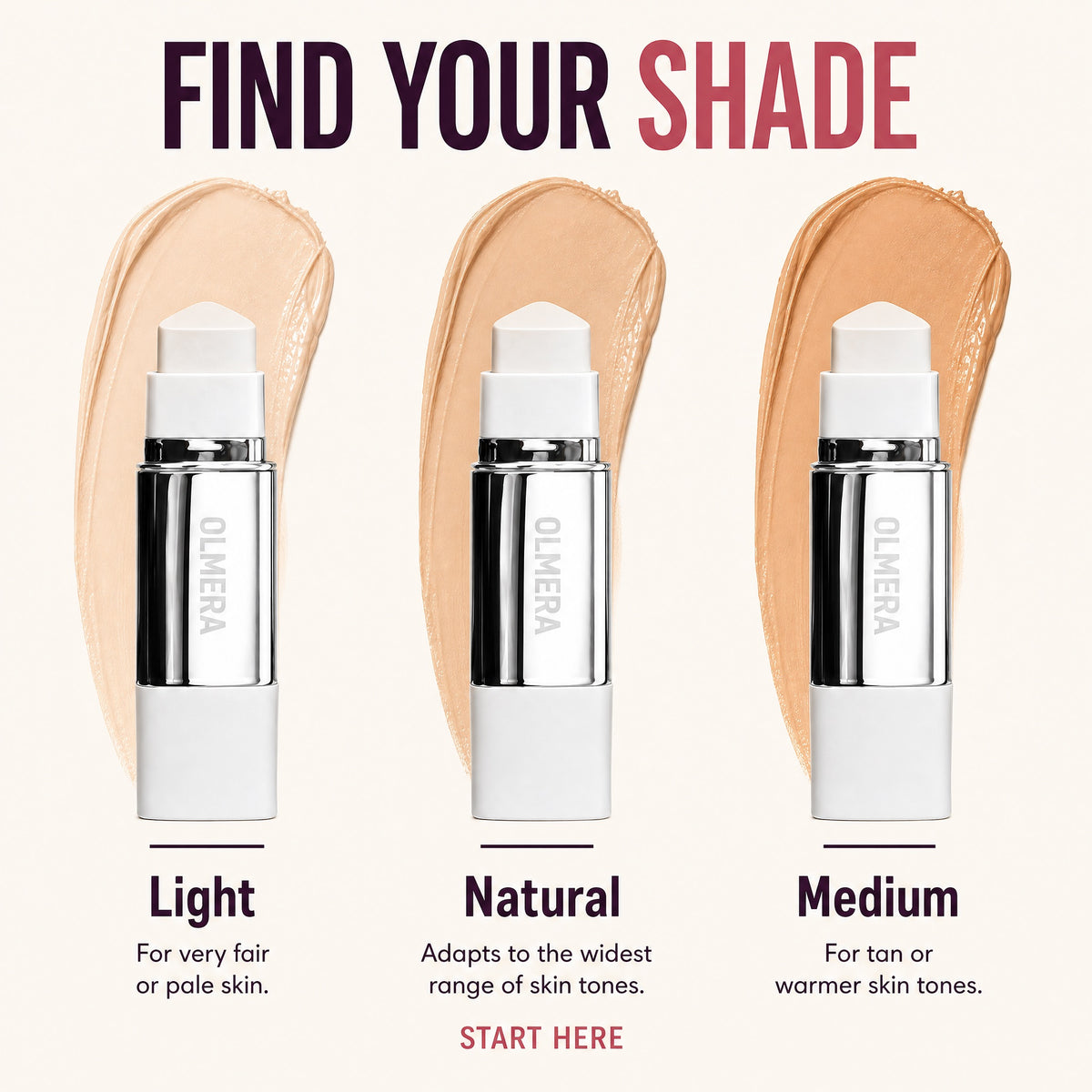 Olmera True Tone Foundation Stick